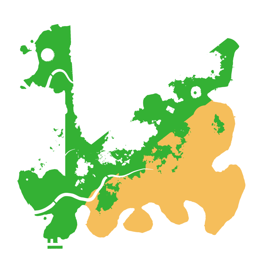 Biome Rust Map: Procedural Map, Size: 3500, Seed: 1100226646