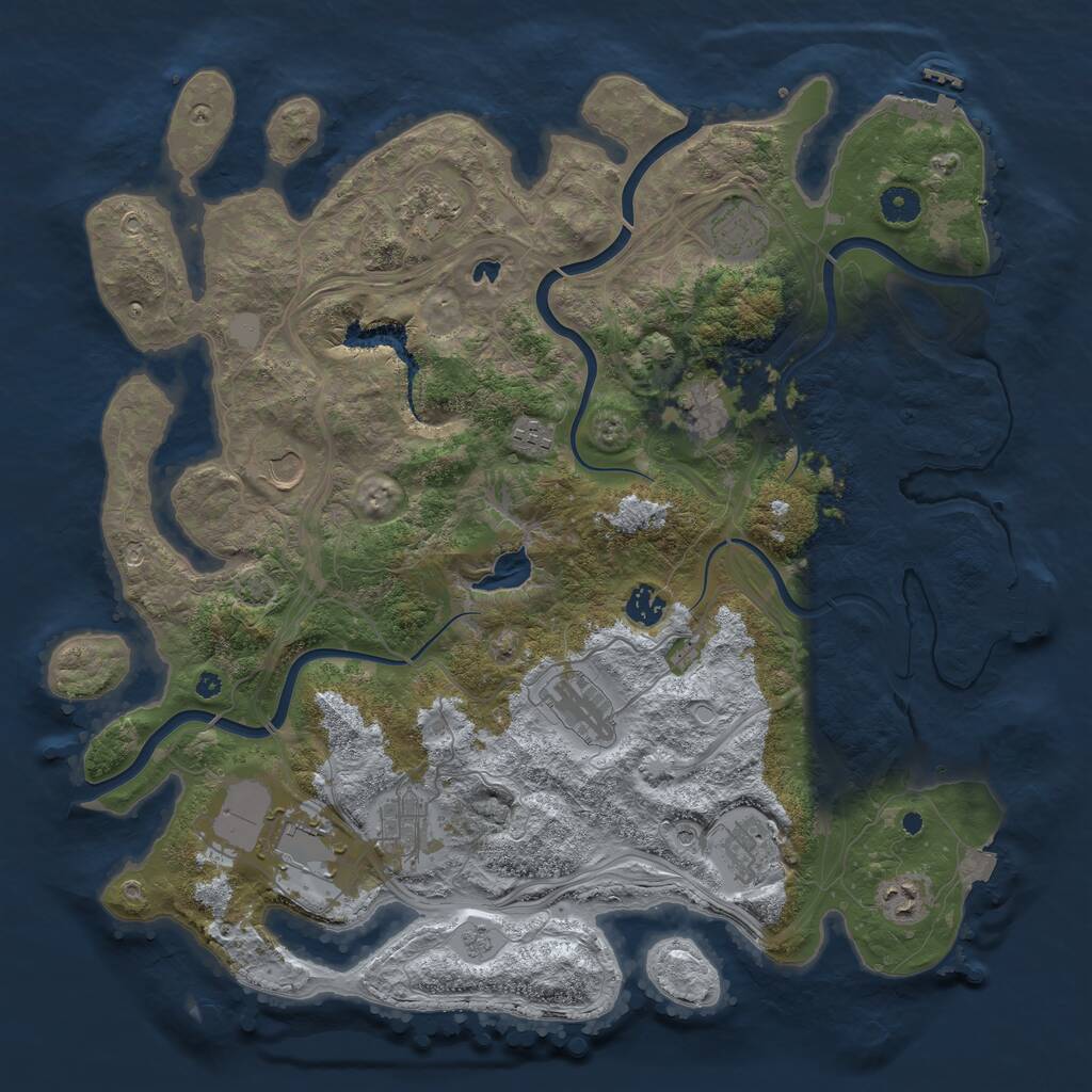 Rust Map: Procedural Map, Size: 4250, Seed: 326082026, 17 Monuments