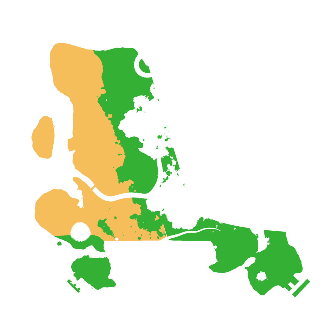 Biome Rust Map: Procedural Map, Size: 3000, Seed: 21056