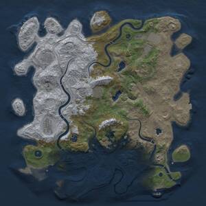 Thumbnail Rust Map: Procedural Map, Size: 4250, Seed: 283048688, 16 Monuments