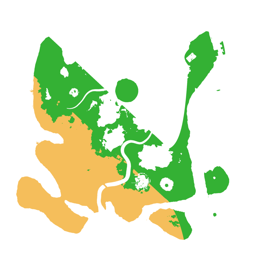 Biome Rust Map: Procedural Map, Size: 3000, Seed: 870293269