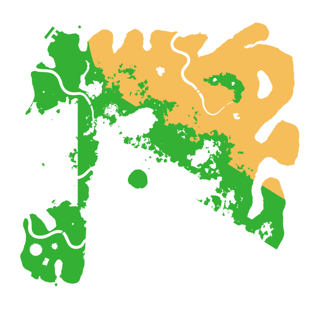 Biome Rust Map: Procedural Map, Size: 4500, Seed: 53447878