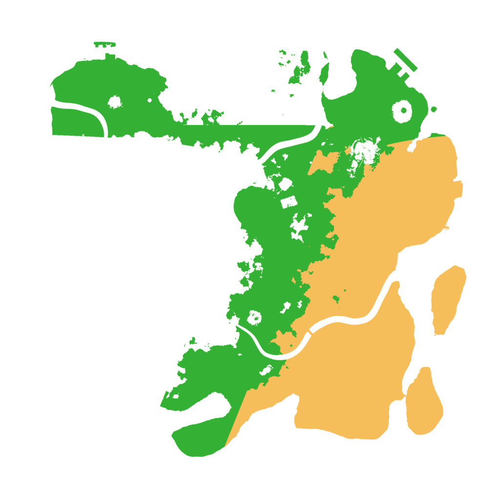Biome Rust Map: Procedural Map, Size: 3500, Seed: 1400332500