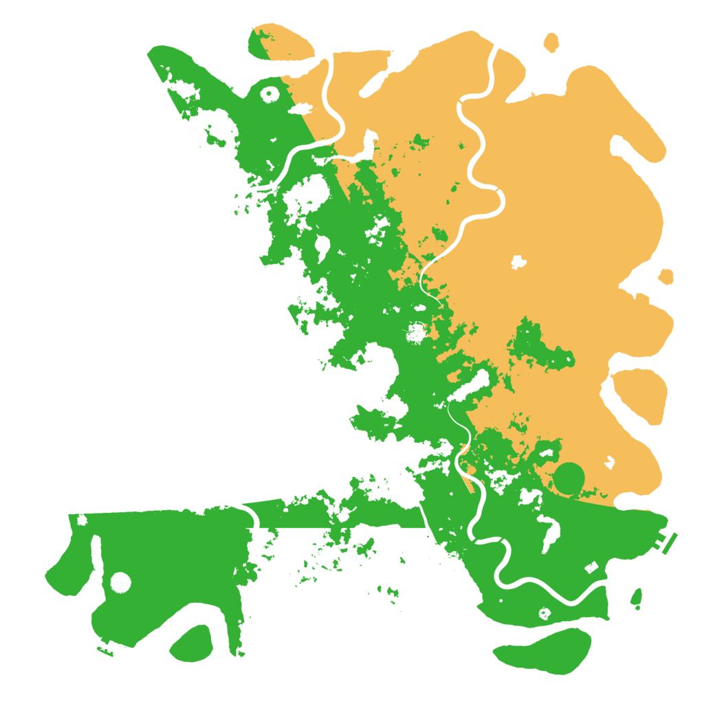 Biome Rust Map: Procedural Map, Size: 6000, Seed: 1207573449