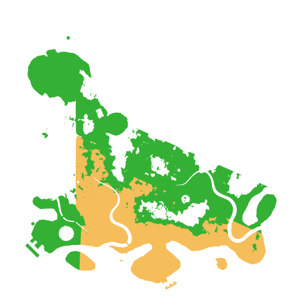 Biome Rust Map: Procedural Map, Size: 3600, Seed: 965245