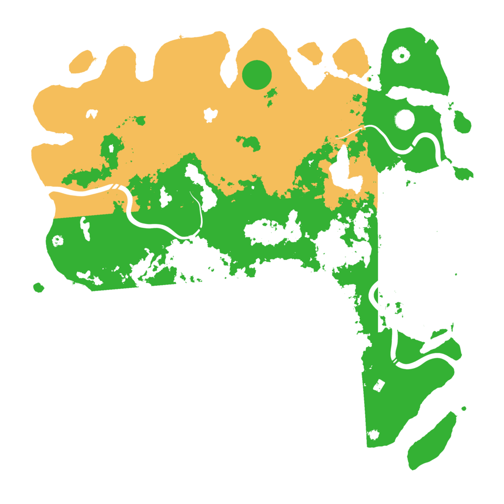 Biome Rust Map: Procedural Map, Size: 4500, Seed: 523391