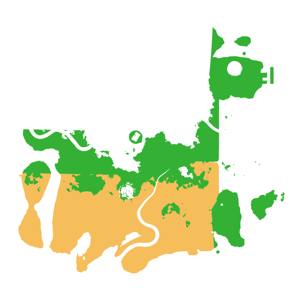 Biome Rust Map: Procedural Map, Size: 3500, Seed: 383354