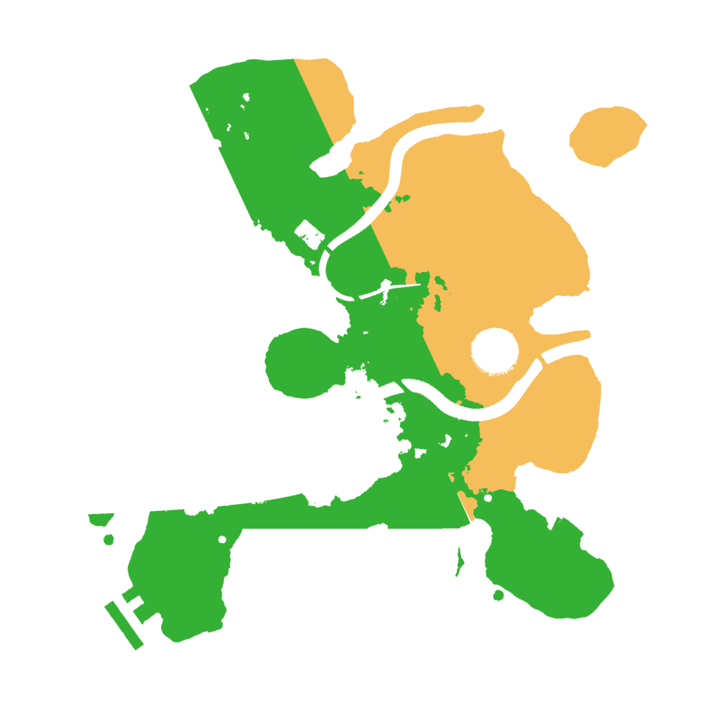 Biome Rust Map: Procedural Map, Size: 2650, Seed: 66666