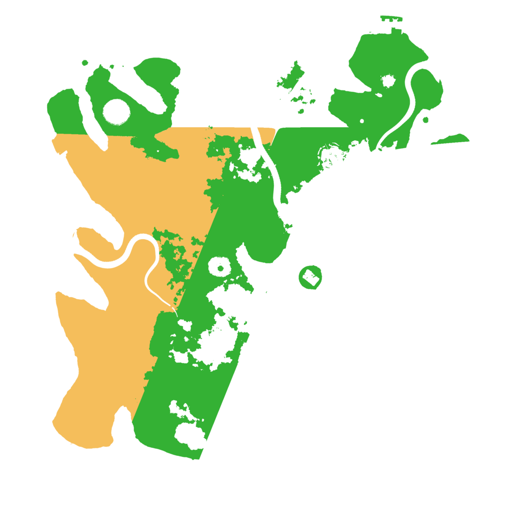 Biome Rust Map: Procedural Map, Size: 3500, Seed: 235414