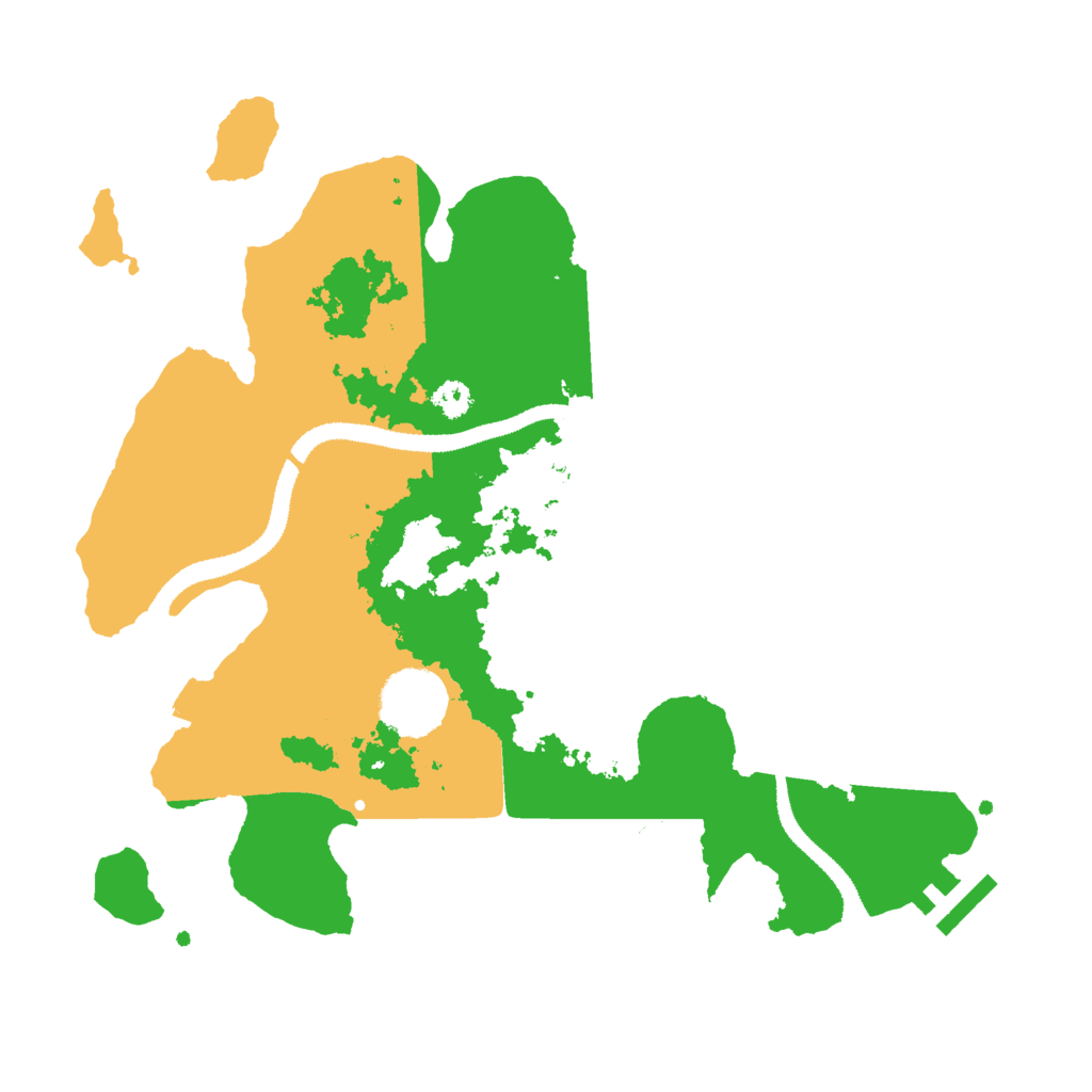 Biome Rust Map: Procedural Map, Size: 3000, Seed: 147705567