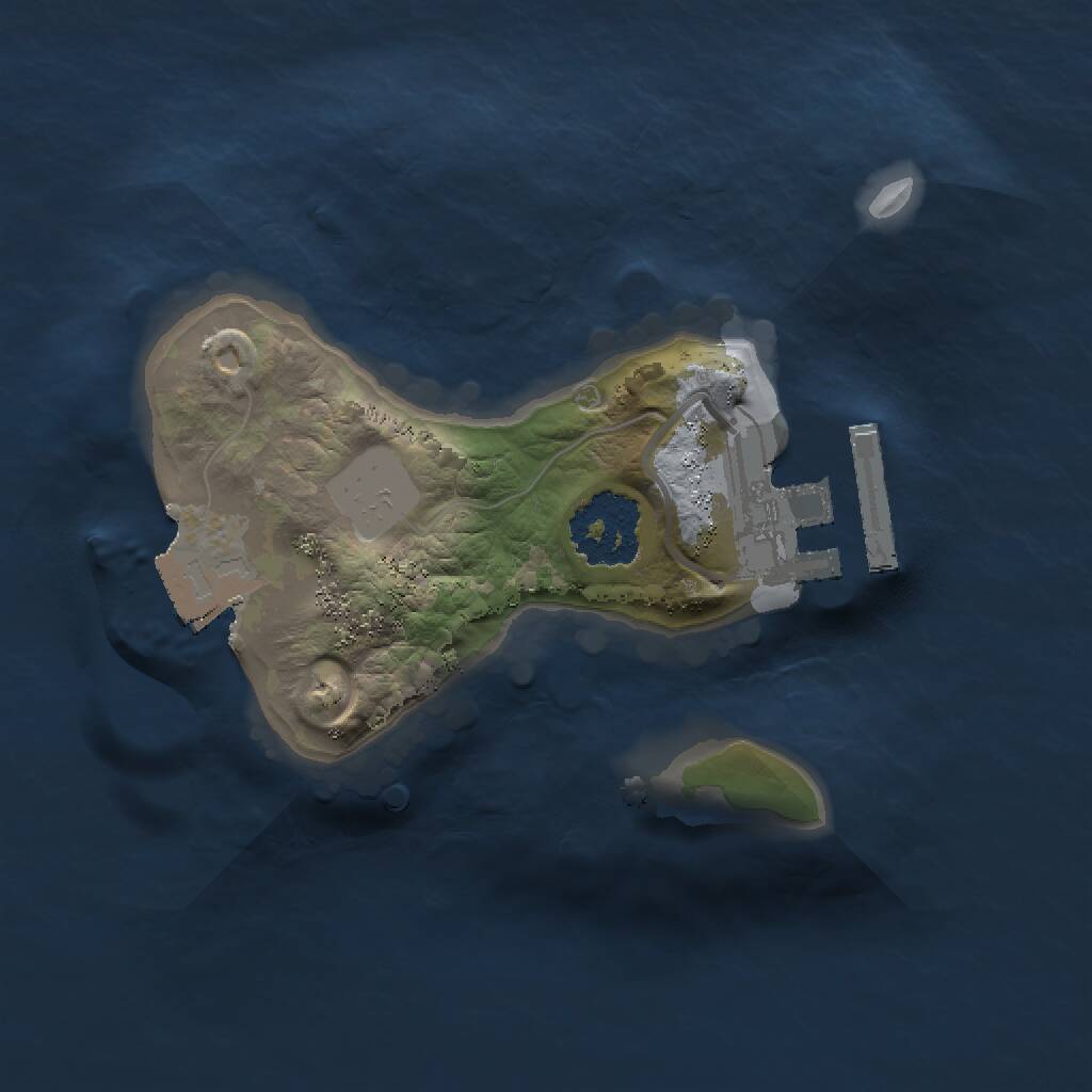 Rust Map: Procedural Map, Size: 1500, Seed: 645980352, 2 Monuments