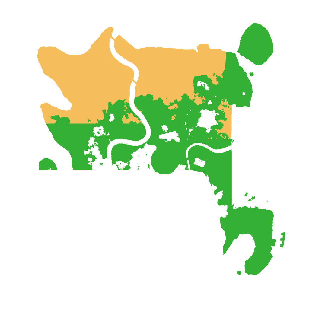 Biome Rust Map: Procedural Map, Size: 3000, Seed: 282318841
