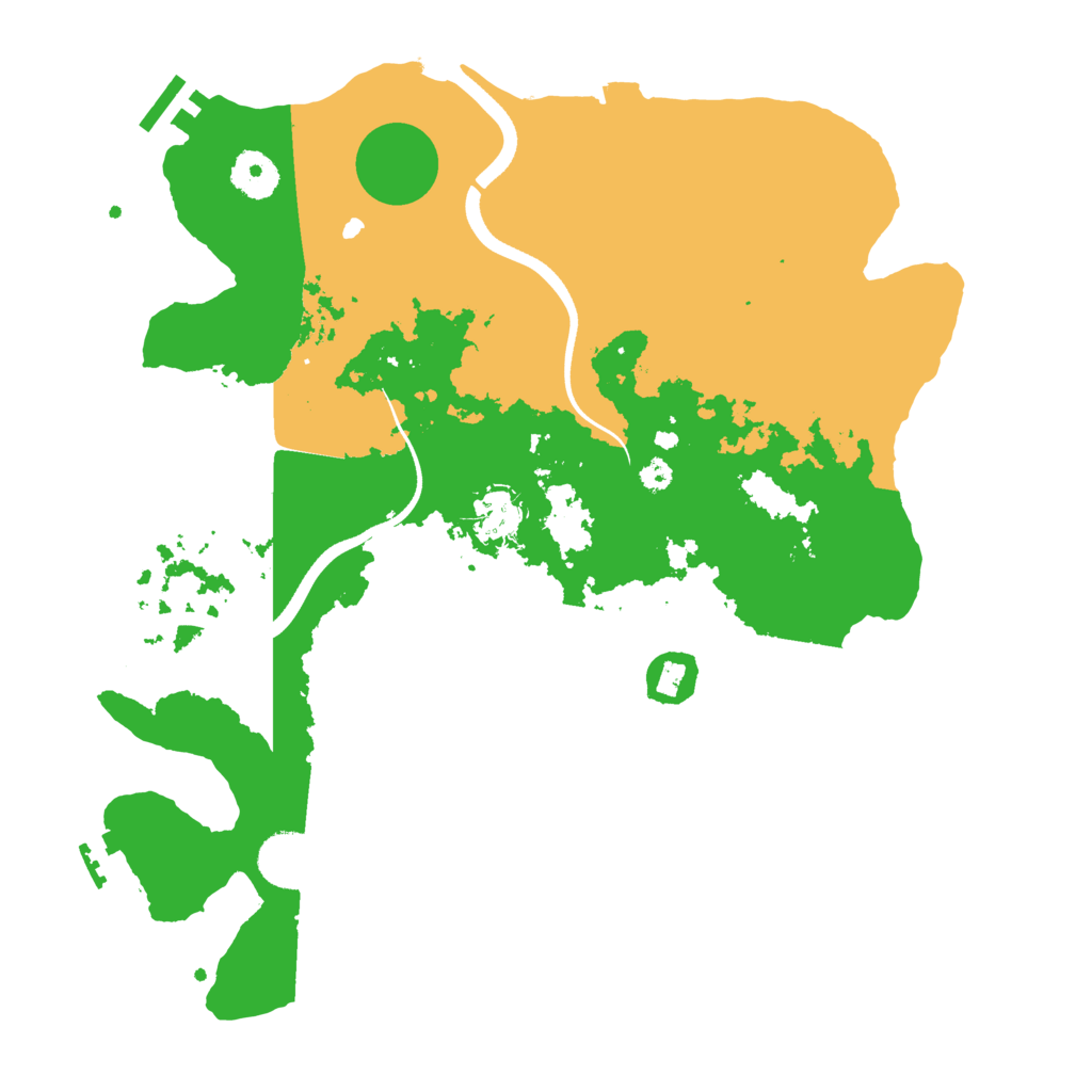 Biome Rust Map: Procedural Map, Size: 3500, Seed: 90760566