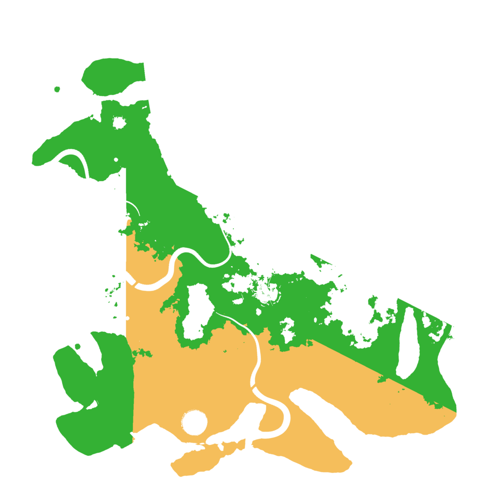 Biome Rust Map: Procedural Map, Size: 3500, Seed: 596688788
