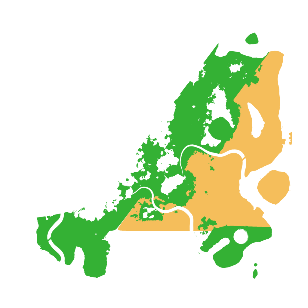 Biome Rust Map: Procedural Map, Size: 3750, Seed: 518249