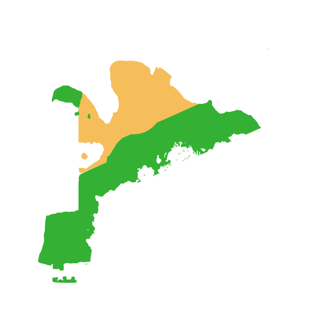 Biome Rust Map: Procedural Map, Size: 2000, Seed: 530370142