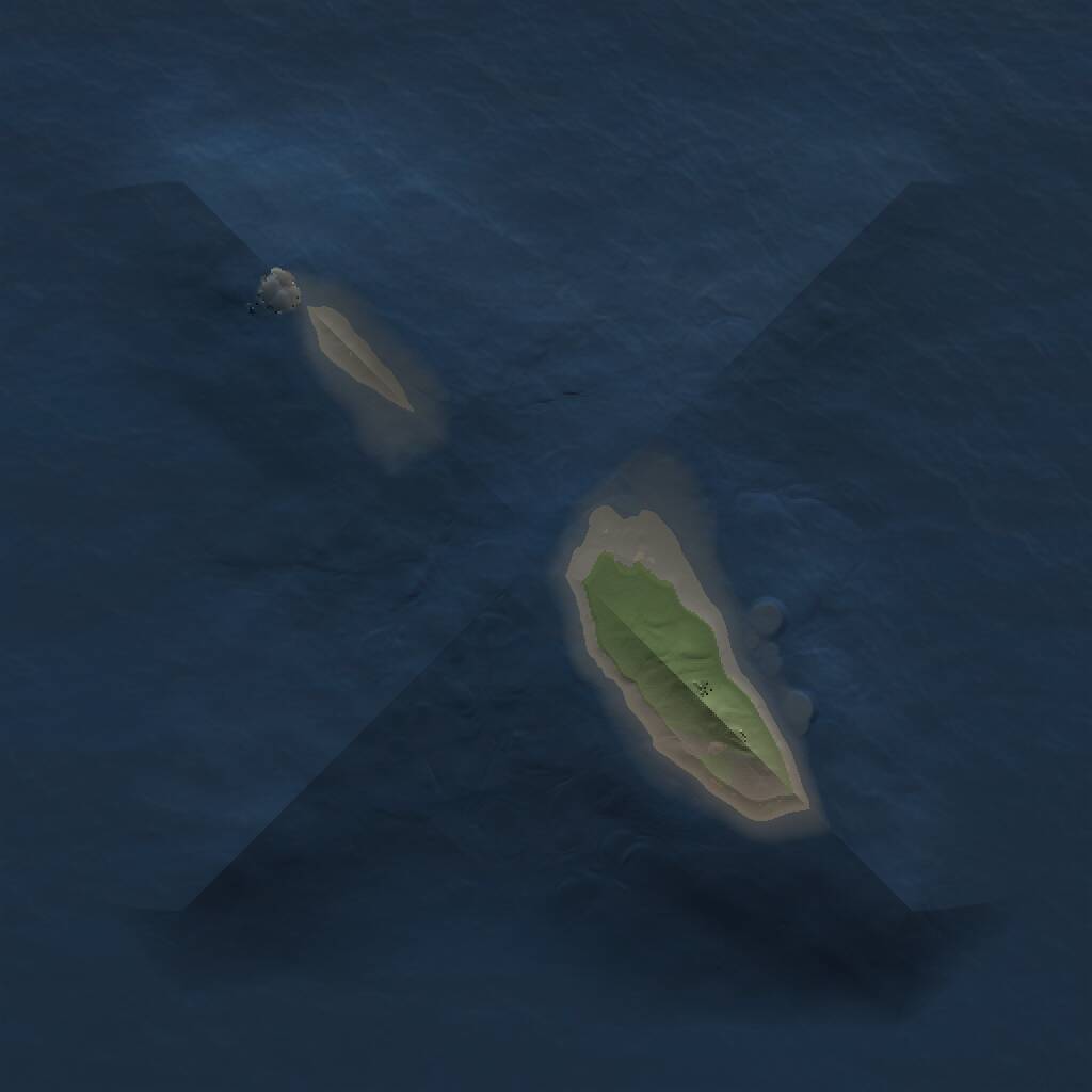 Rust Map: Procedural Map, Size: 1000, Seed: 2135398769, 1 Monuments