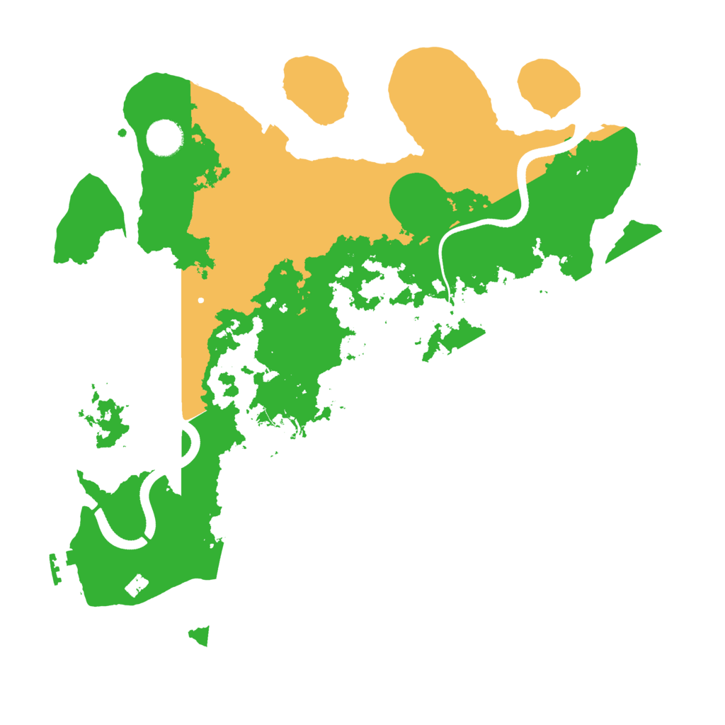 Biome Rust Map: Procedural Map, Size: 3500, Seed: 2033749249
