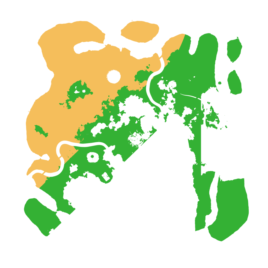 Biome Rust Map: Procedural Map, Size: 3500, Seed: 1458016640