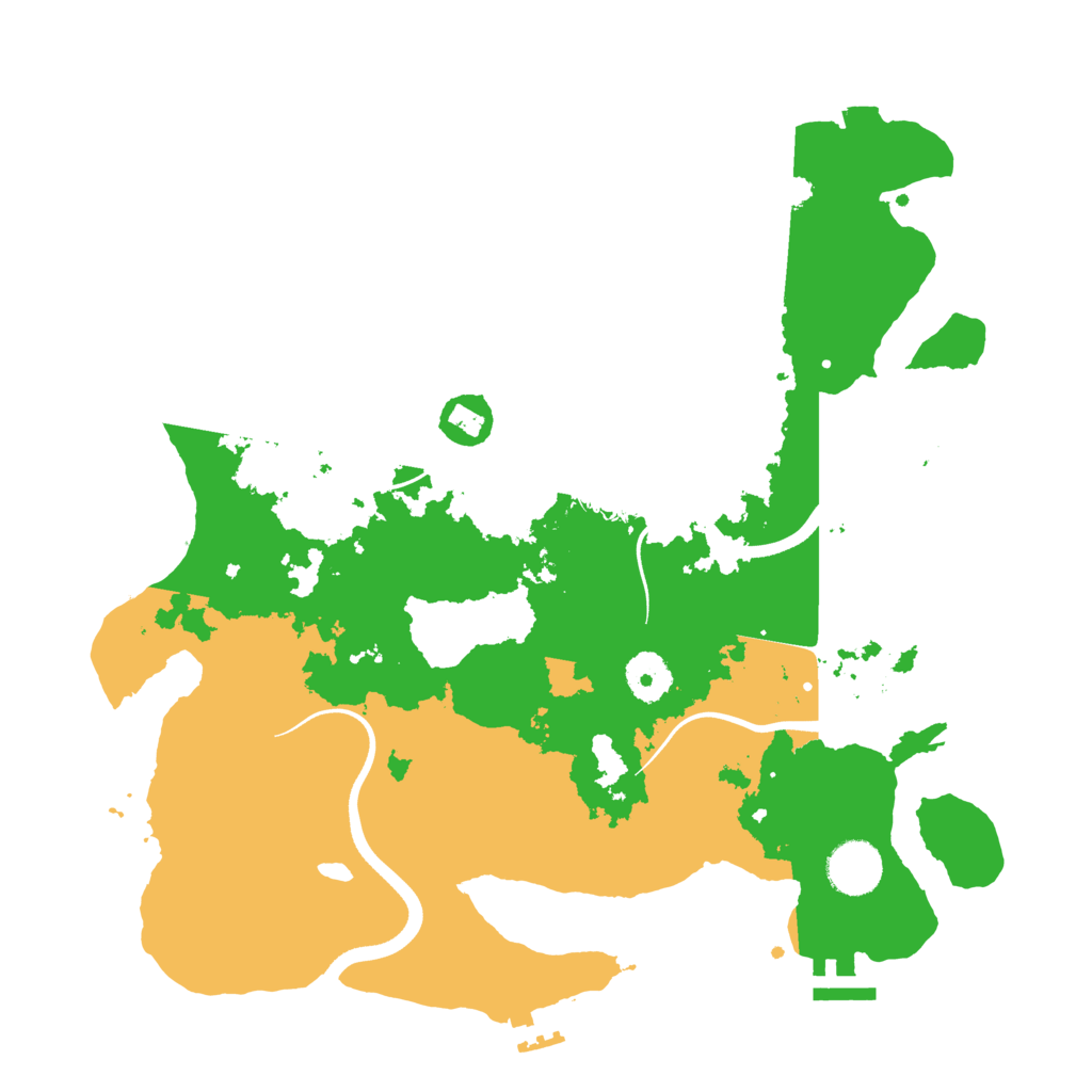 Biome Rust Map: Procedural Map, Size: 3500, Seed: 956787758