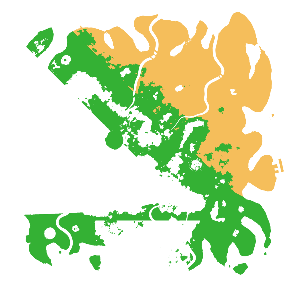 Biome Rust Map: Procedural Map, Size: 4500, Seed: 1158847343