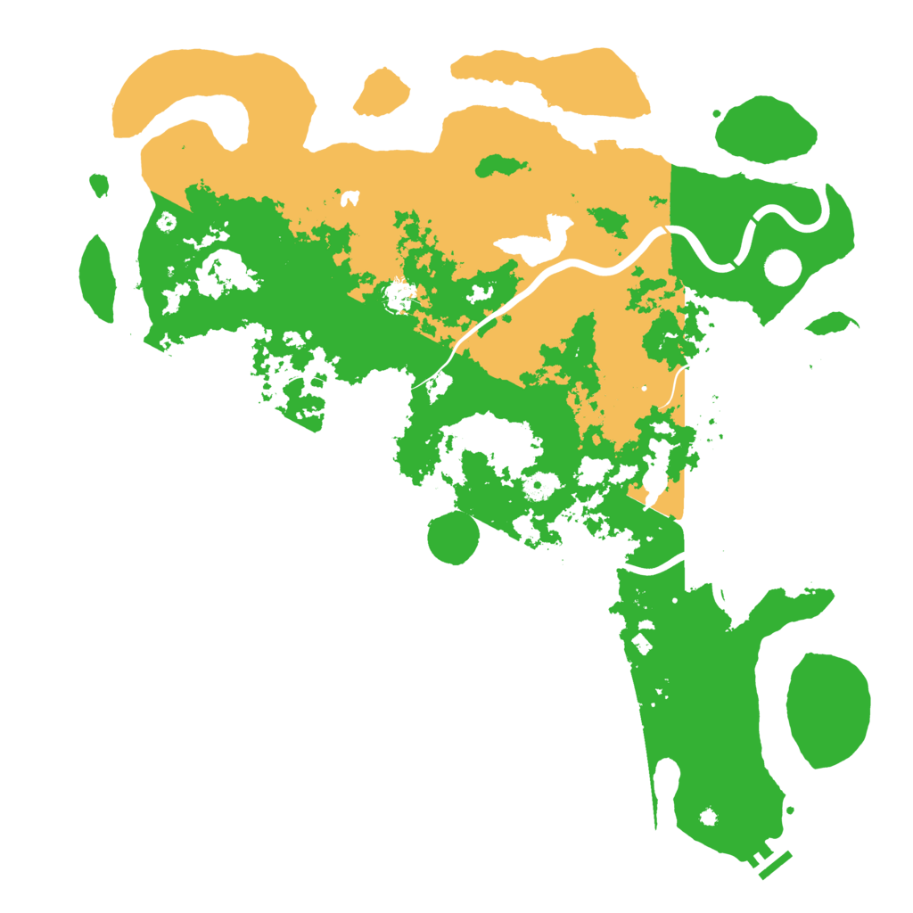 Biome Rust Map: Procedural Map, Size: 4800, Seed: 490385550