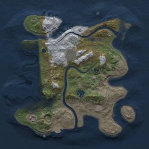 Thumbnail Rust Map: Procedural Map, Size: 3000, Seed: 287055838, 10 Monuments