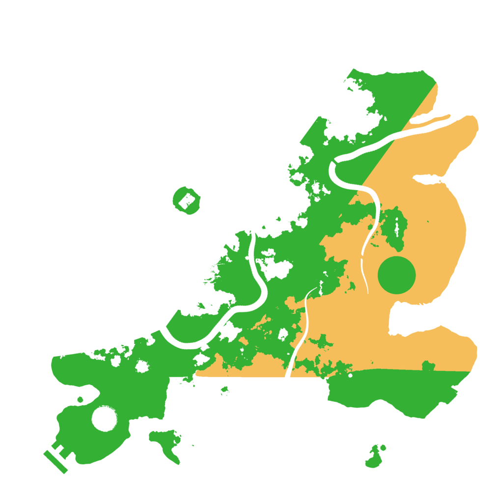 Biome Rust Map: Procedural Map, Size: 3500, Seed: 724187092