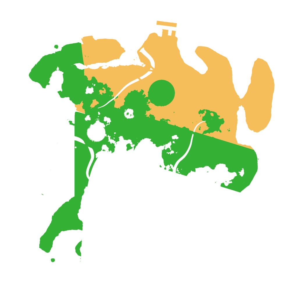 Biome Rust Map: Procedural Map, Size: 3000, Seed: 616281779