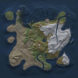 Thumbnail Rust Map: Procedural Map, Size: 3000, Seed: 905855448, 10 Monuments