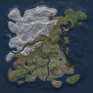 Thumbnail Rust Map: Procedural Map, Size: 4000, Seed: 565522983, 15 Monuments
