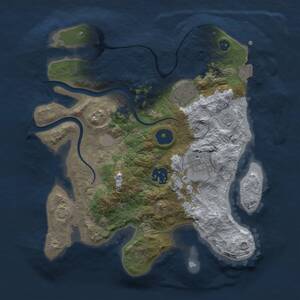 Thumbnail Rust Map: Procedural Map, Size: 2750, Seed: 435058614, 9 Monuments