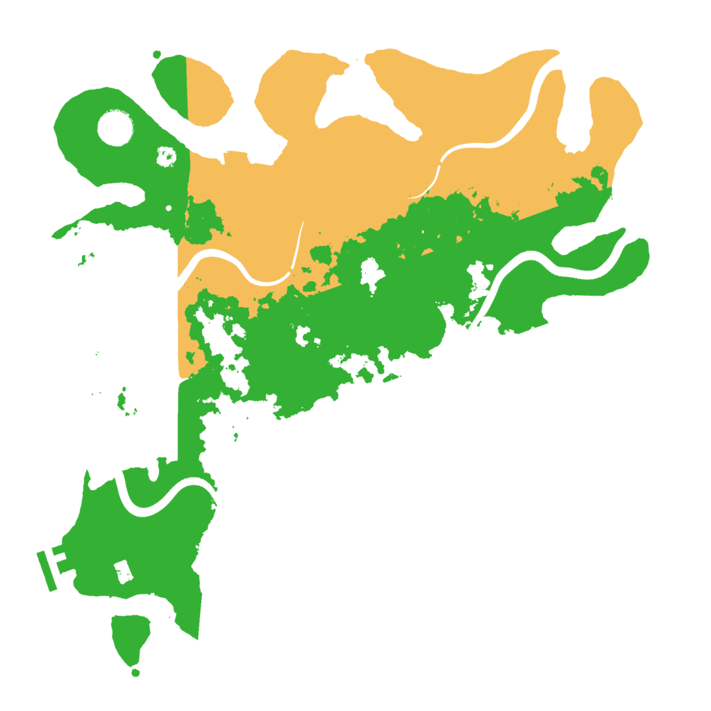 Biome Rust Map: Procedural Map, Size: 3500, Seed: 595151734