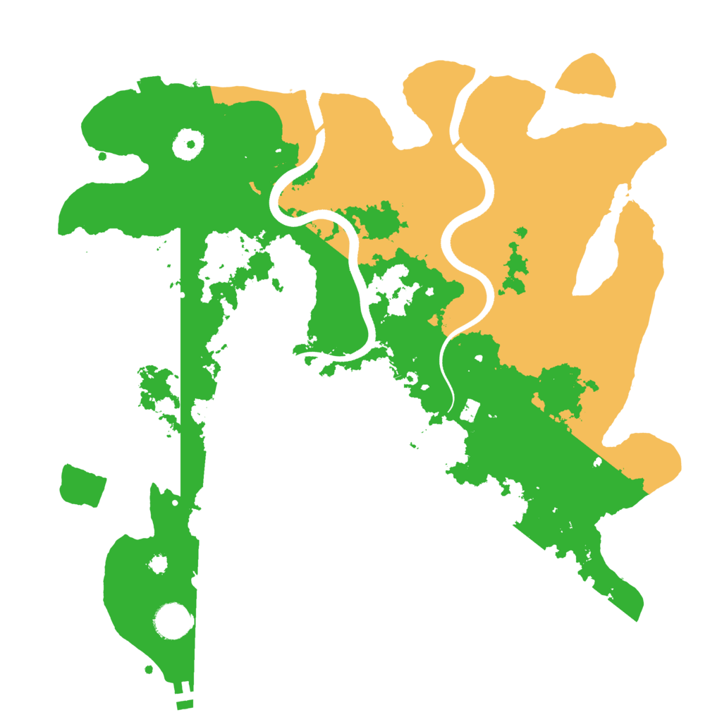 Biome Rust Map: Procedural Map, Size: 3500, Seed: 664277