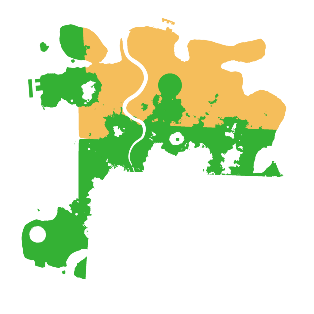 Biome Rust Map: Procedural Map, Size: 3500, Seed: 874533