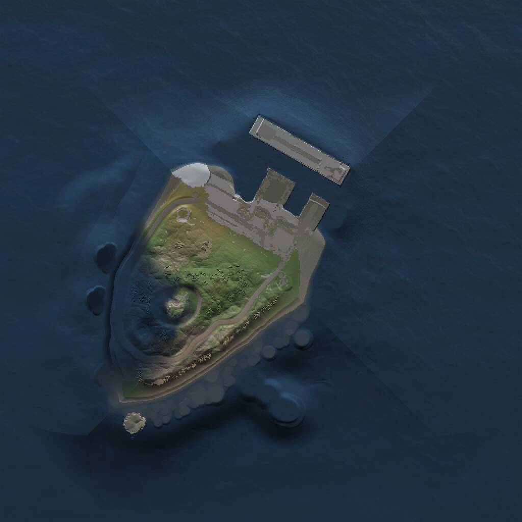 Rust Map: Procedural Map, Size: 1000, Seed: 1209773811, 2 Monuments