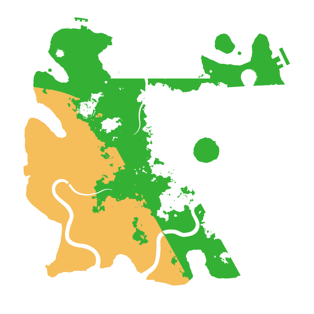 Biome Rust Map: Procedural Map, Size: 3500, Seed: 2001524808