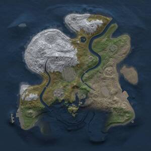 Thumbnail Rust Map: Procedural Map, Size: 2500, Seed: 145904732, 8 Monuments