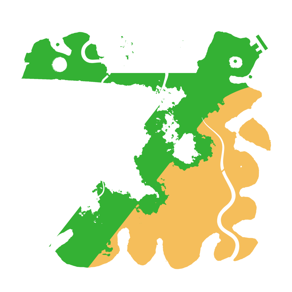 Biome Rust Map: Procedural Map, Size: 3500, Seed: 20290