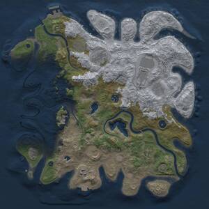 Thumbnail Rust Map: Procedural Map, Size: 4000, Seed: 806585032, 15 Monuments