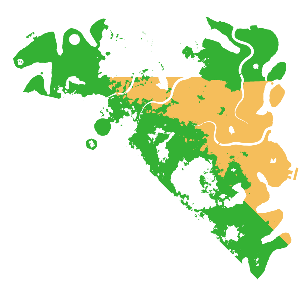 Biome Rust Map: Procedural Map, Size: 5000, Seed: 932199