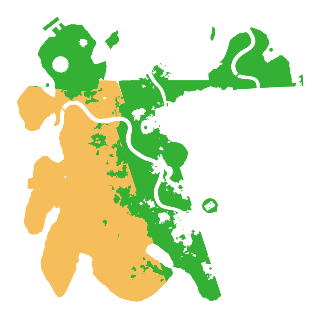 Biome Rust Map: Procedural Map, Size: 3500, Seed: 869696
