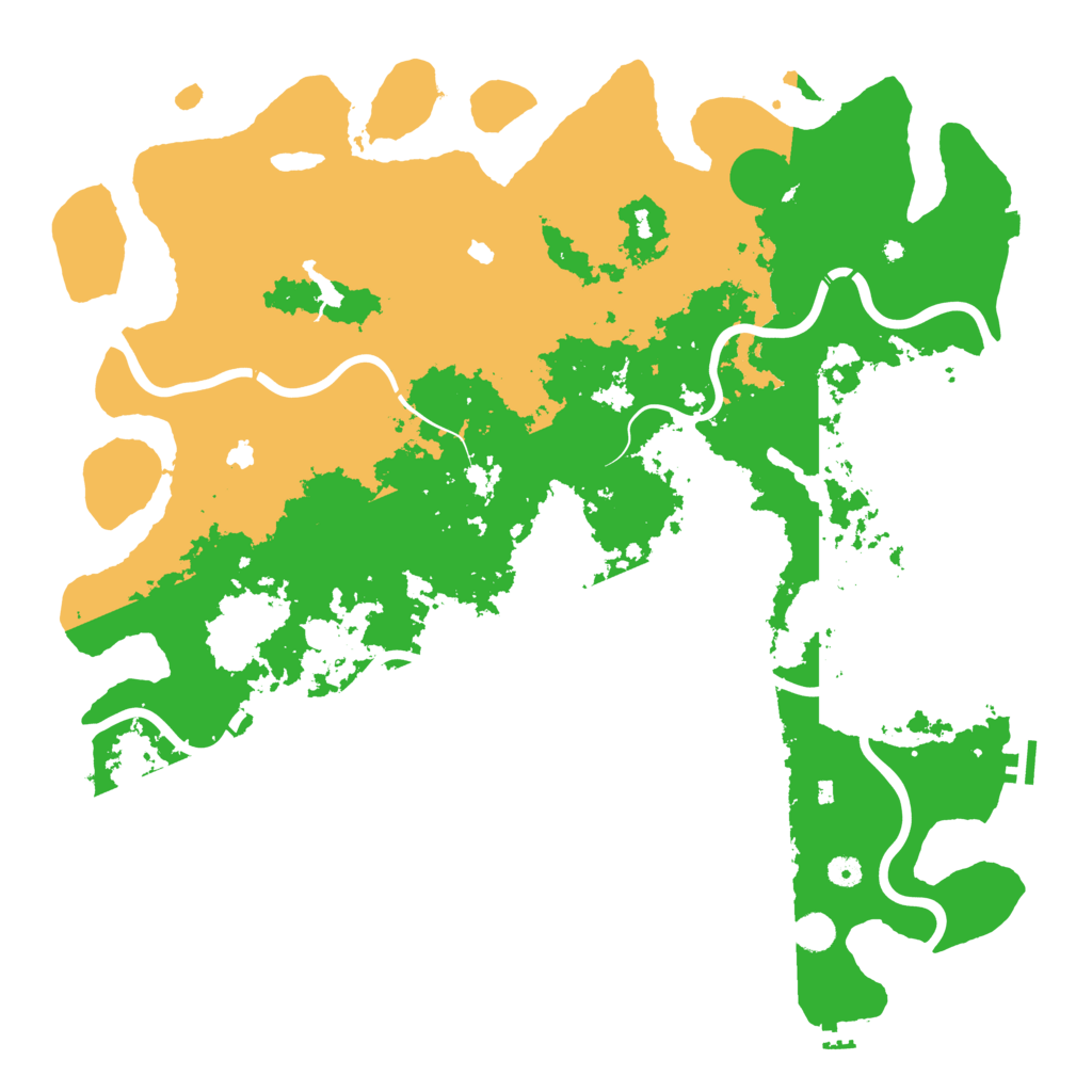 Biome Rust Map: Procedural Map, Size: 5000, Seed: 985403