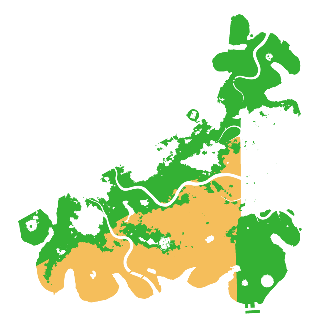 Biome Rust Map: Procedural Map, Size: 4500, Seed: 673222