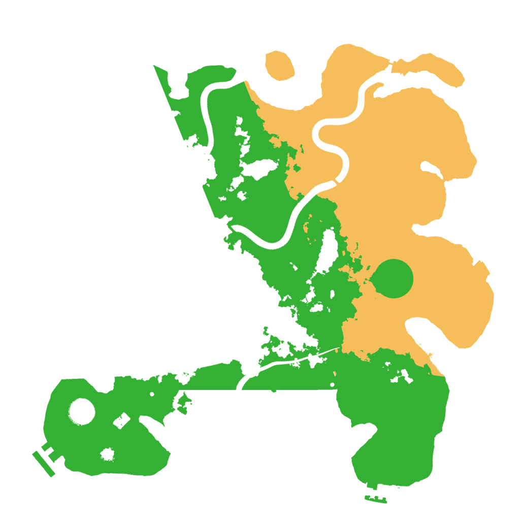 Biome Rust Map: Procedural Map, Size: 3500, Seed: 908908