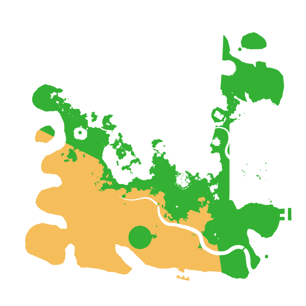 Biome Rust Map: Procedural Map, Size: 3500, Seed: 192945