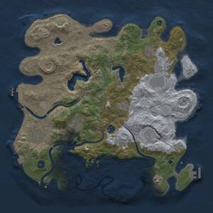 Thumbnail Rust Map: Procedural Map, Size: 4000, Seed: 272618812, 16 Monuments
