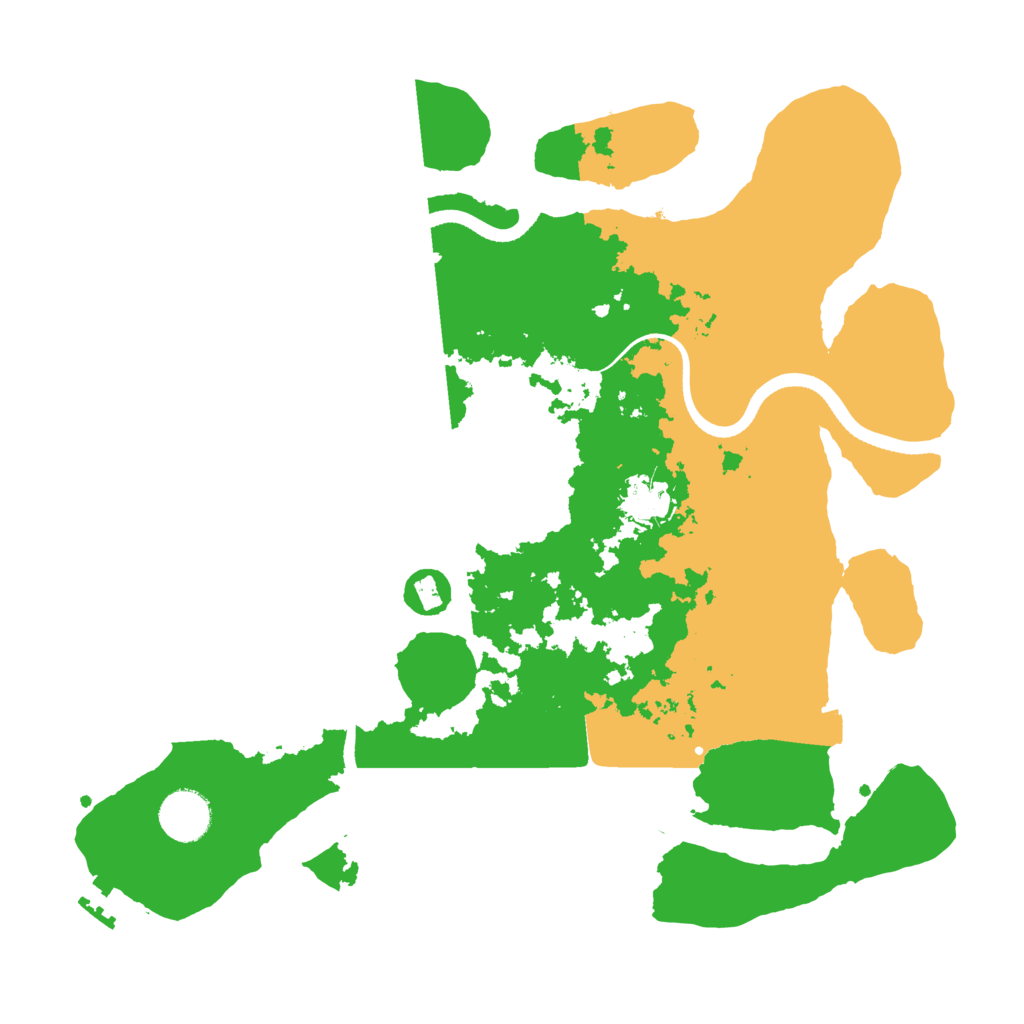 Biome Rust Map: Procedural Map, Size: 3500, Seed: 91949336
