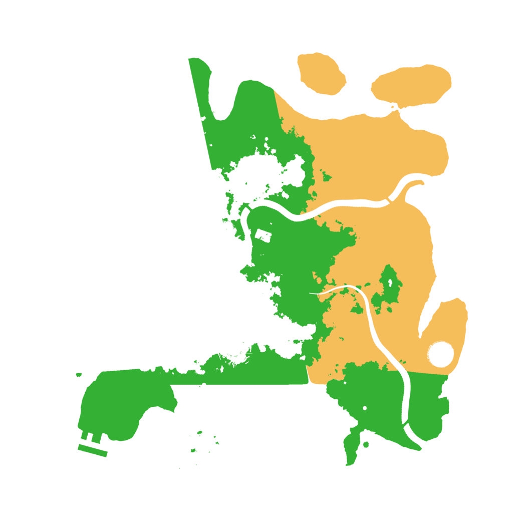 Biome Rust Map: Procedural Map, Size: 3500, Seed: 724187088
