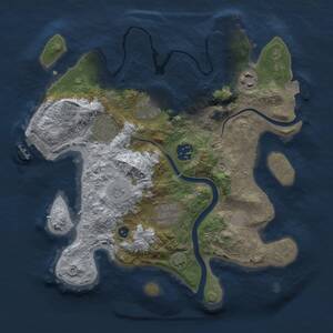 Thumbnail Rust Map: Procedural Map, Size: 3000, Seed: 560958590, 12 Monuments